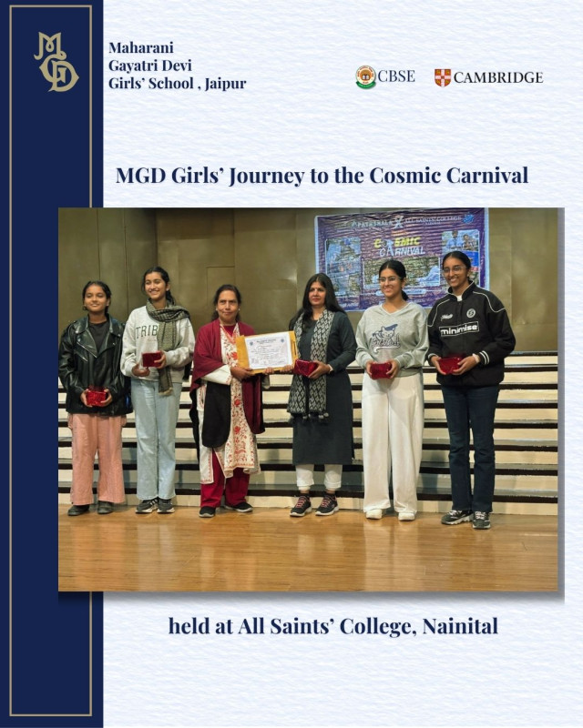 MGD Girls’ School proudly participated in the Cosmic Carnival