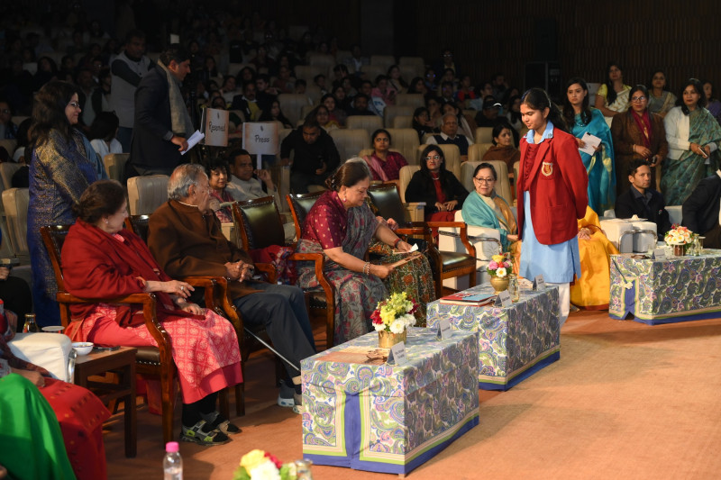 MGD girls led the Annual Function