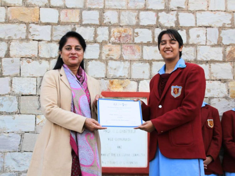 Students felicitated for their remarkable achievements in prestigious competitions