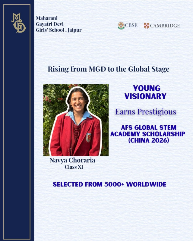 A moment of immense pride for MGD Girls’ School