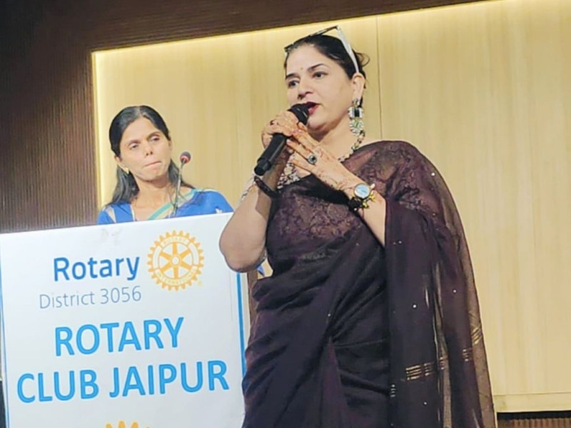 Interact Club of Maharani Gayatri Devi Girls’ School, Jaipur has been honoured with the Best Community Project Award