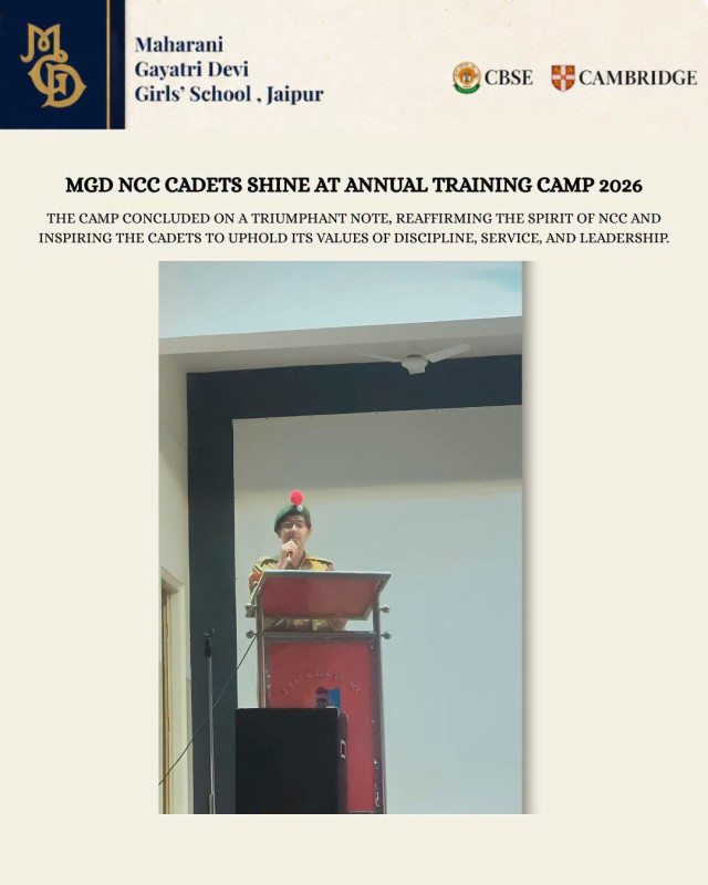 MGD NCC Cadets shine at the Annual Training Camp 2026