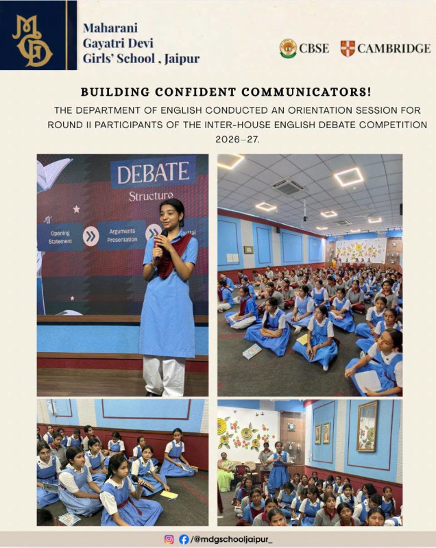 Empowering Future Leaders: Inter-House English Debate Orientation