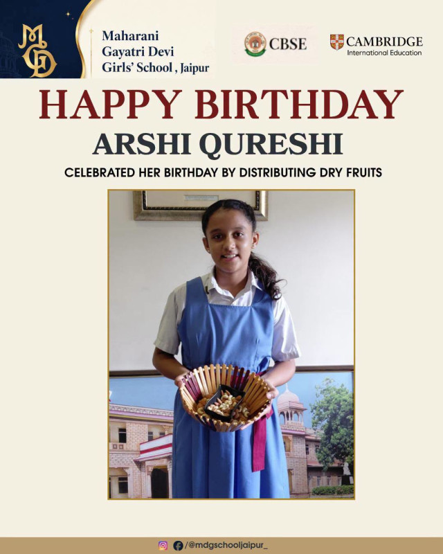 Three young MGDians chose to make their birthdays a little more meaningful