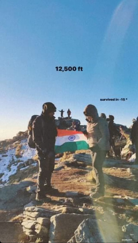 Ms. Netal Singh of Class XI from MGD Girls' School completed the challenging Kedarnath Peak trek
